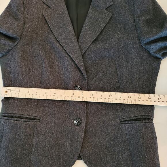 David Brooks Woman's  Dark Gray Blazer Size 12  #115 - Picture 10 of 10